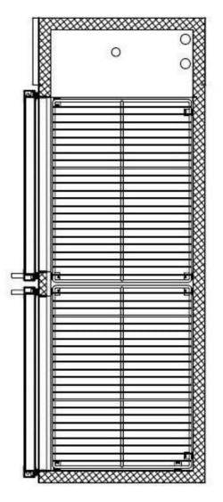 SABA SBB-24-60G 60" Two Glass Door Back Bar Cooler (Black) - Top Restaurant Supplies