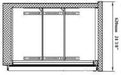 SABA SBB-24-60SS 60" Two Door Stainless Steel Back Bar Cooler - Top Restaurant Supplies