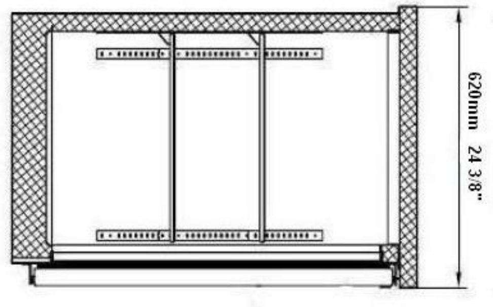 SABA SBB-24-60SS 60" Two Door Stainless Steel Back Bar Cooler - Top Restaurant Supplies