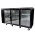 SABA SBB-24-72G 72" Three Glass Door Back Bar Cooler - Top Restaurant Supplies