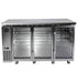 SABA SBB-24-72GSS 72" Three Glass Door Stainless Steel Back Bar Cooler - Top Restaurant Supplies