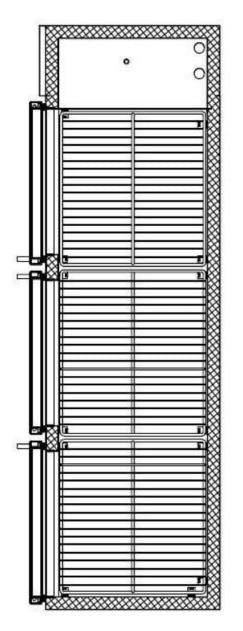 SABA SBB-24-72GSS 72" Three Glass Door Stainless Steel Back Bar Cooler - Top Restaurant Supplies