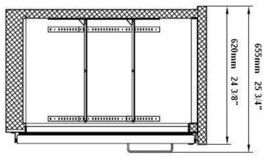 SABA SBB-24-72GSS 72" Three Glass Door Stainless Steel Back Bar Cooler - Top Restaurant Supplies