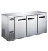 SABA SBB-24-72SS 72" Three Door Stainless Steel Back Bar Cooler - Top Restaurant Supplies