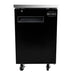 SABA SBB-27-23B 23" One Door Back Bar Cooler (Black) - Top Restaurant Supplies