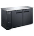 SABA SBB-27-58B 58" Two Door Back Bar Cooler (Black) - Top Restaurant Supplies