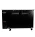 SABA SBB-27-58B 58" Two Door Back Bar Cooler (Black) - Top Restaurant Supplies