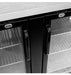 SABA SBB-27-58G 58" Two Glass Door Back Bar Cooler (Black) - Top Restaurant Supplies