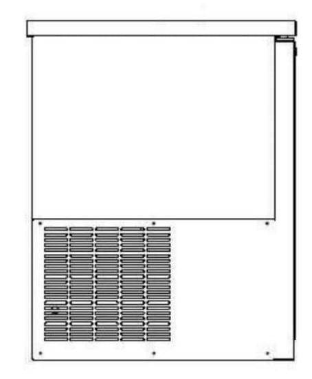 SABA SBB-27-90B 90" Three Door Back Bar Cooler (Black) - Top Restaurant Supplies