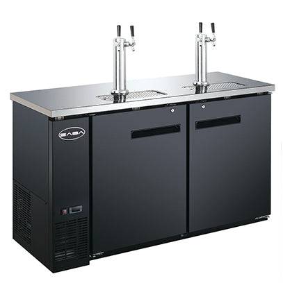 SABA SDD-24-60 60" Direct Draw Beer Dispenser with (2) Double Tap - Top Restaurant Supplies