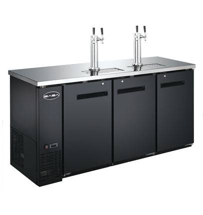 SABA SDD-24-72 72" Direct Draw Beer Dispenser with (2) Double Tap - Top Restaurant Supplies