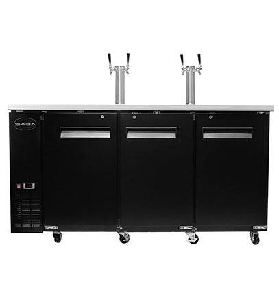 SABA SDD-24-72 72" Direct Draw Beer Dispenser with (2) Double Tap - Top Restaurant Supplies