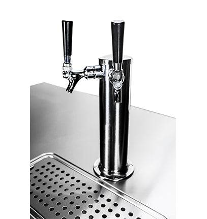 SABA SDD-27-58 58" Draft Beer Dispenser with (1) Double Tap - Top Restaurant Supplies