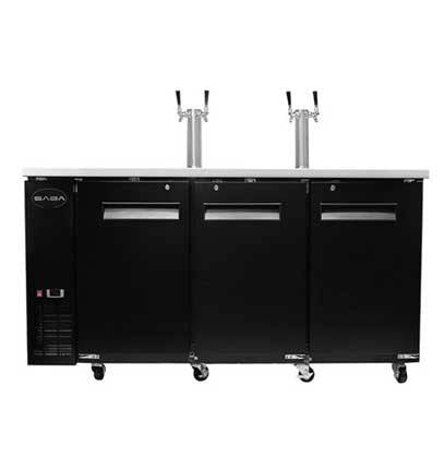 SABA SDD-27-90 90" Draft Beer Dispenser with (2) Double Tap - Top Restaurant Supplies