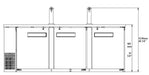 SABA SDD-27-90 90" Draft Beer Dispenser with (2) Double Tap - Top Restaurant Supplies