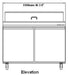 SABA SPS-48-12 48" Two Door Sandwich Prep Table with Pans Stainless Steel - Top Restaurant Supplies