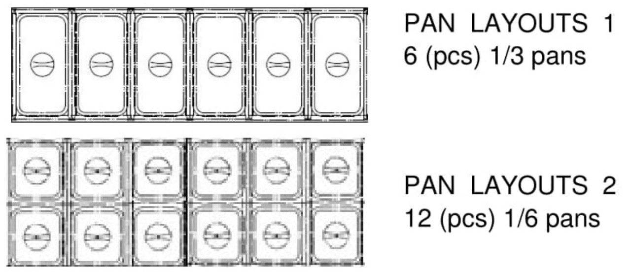 SABA SPS-48-12 48" Two Door Sandwich Prep Table with Pans Stainless Steel - Top Restaurant Supplies