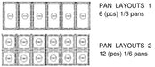 SABA SPS-48-12 48" Two Door Sandwich Prep Table with Pans Stainless Steel - Top Restaurant Supplies