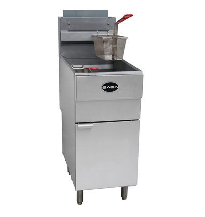 SABA GF45-P 16" 45 lb. Capacity Gas Fryer (Liquid Propane) 120,000 BTU - Top Restaurant Supplies