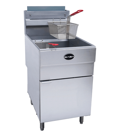 SABA GF85-P 21" 85 lb. Capacity Gas Fryer (Liquid Propane) 150,000 BTU - Top Restaurant Supplies