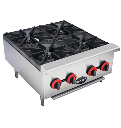 SABA HP-4 4 Plate Gas Hot Plate 100,000 BTU - Top Restaurant Supplies