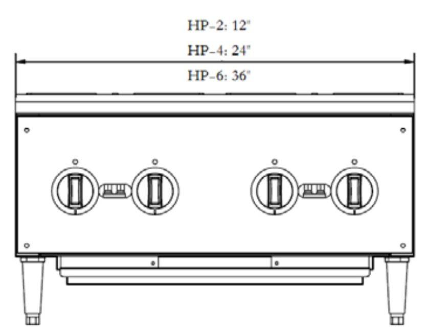 SABA HP-4 4 Plate Gas Hot Plate 100,000 BTU - Top Restaurant Supplies