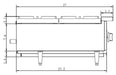 SABA HP-6 6 Plate Gas Hot Plate 150,000 BTU - Top Restaurant Supplies