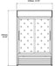 SABA SM-45RS 53" Two Sliding Glass Door Merchandiser Refrigerator, 45 Cu. Ft. - Top Restaurant Supplies