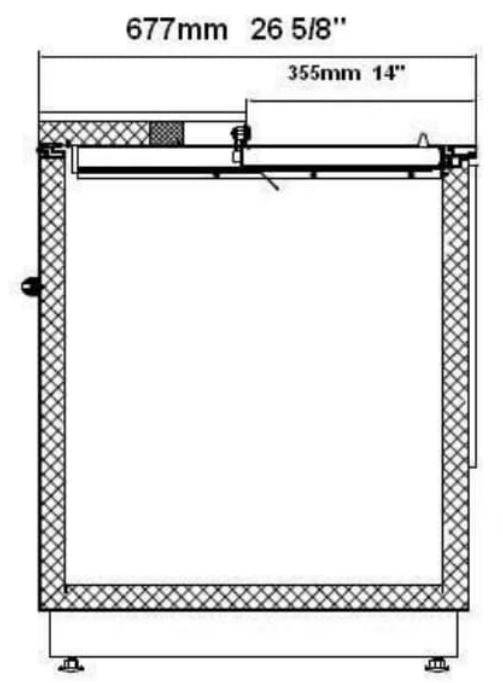 SABA SGF-50 49 1/2" Glass Froster - Top Restaurant Supplies