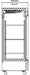 SABA S-23RG 29" One Glass Door Reach-In Refrigerator Stainless Steel, 23 Cu. Ft. - Top Restaurant Supplies