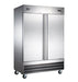 SABA S-47R 54" Two Door Reach-In Refrigerator Stainless Steel, 47 Cu. Ft. - Top Restaurant Supplies