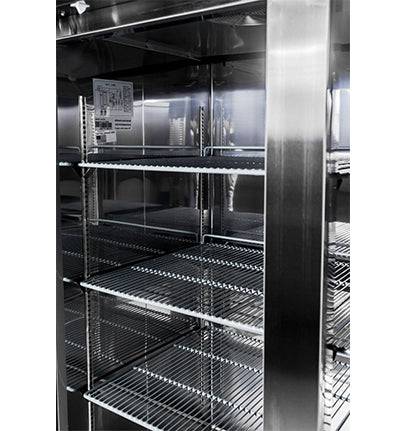 SABA S-72RG 80 7/8" Three Glass Door Reach-In Refrigerator Stainless Steel, 72 Cu. Ft. - Top Restaurant Supplies