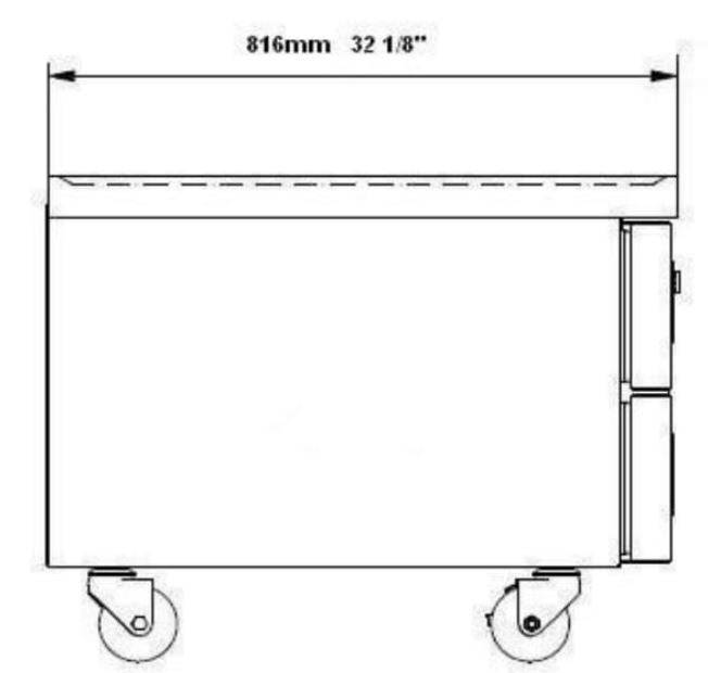 SABA SCB-36 36″ 2 Drawer Refrigerated Chef Base Stainless Steel - Top Restaurant Supplies