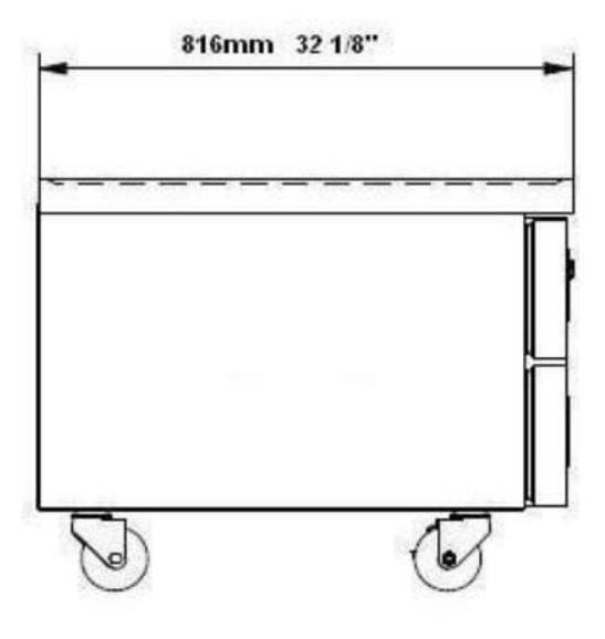 SABA SCB-72 72″ 4 Drawer Refrigerated Chef Base Stainless Steel - Top Restaurant Supplies