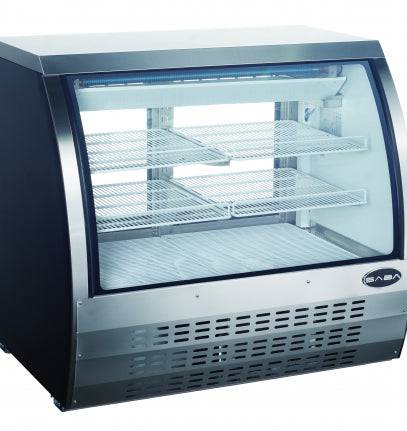 SABA SCGG-47 47" Curved Glass Deli Case, 18 Cu. Ft. - Top Restaurant Supplies