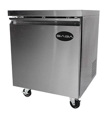 SABA SUC-27F 27″ One Door Undercounter Freezer Stainless Steel, 6.3 Cu. Ft. - Top Restaurant Supplies