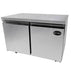 SABA SUC-48F 47 1/4" Two Door Undercounter Freezer Stainless Steel, 12 Cu. Ft. - Top Restaurant Supplies