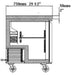 SABA SUC-48F 47 1/4" Two Door Undercounter Freezer Stainless Steel, 12 Cu. Ft. - Top Restaurant Supplies