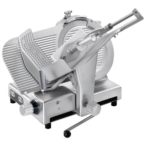 Sirman 15334528SNA Palladio 330 Evo Top 13" Blade Heavy Duty Deli Slicer with Aluminum Knobs - Top Restaurant Supplies