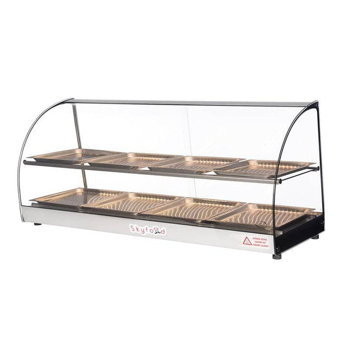 Skyfood FWD2-43-8P 43" Food Warmer Display Case, Double Shelf 8 Pans, UL - Top Restaurant Supplies