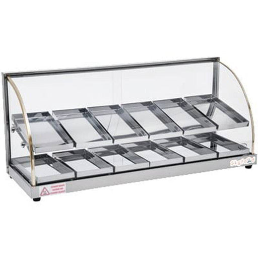 Skyfood FWDE2-37 37" Food Warmer Display Case, Double Shelf, Economy - Top Restaurant Supplies