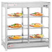 Skyfood HMC-PT Heated Merchandiser Cabinet, Pass Thru - Triple Shelf, Steam Line - Top Restaurant Supplies