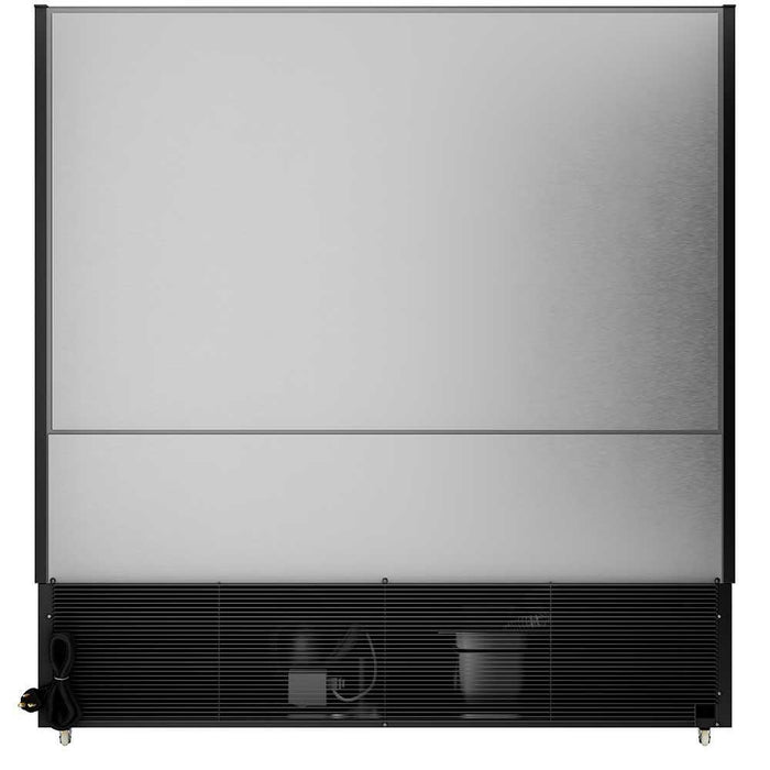 Coldline SOC-76-220-B Open Air Refrigerated Display Merchandiser, 220V, Black, 27.6" Deep, 76" Length