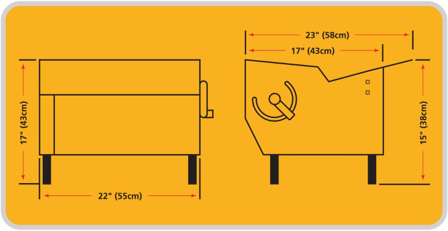 Somerset CDR-500M Dough Sheeter, Metallic Rollers - Top Restaurant Supplies