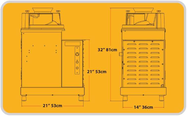 Somerset SDR-400T Heavy Duty Dough Rounder w/ Mobile Table, 115v - Top Restaurant Supplies