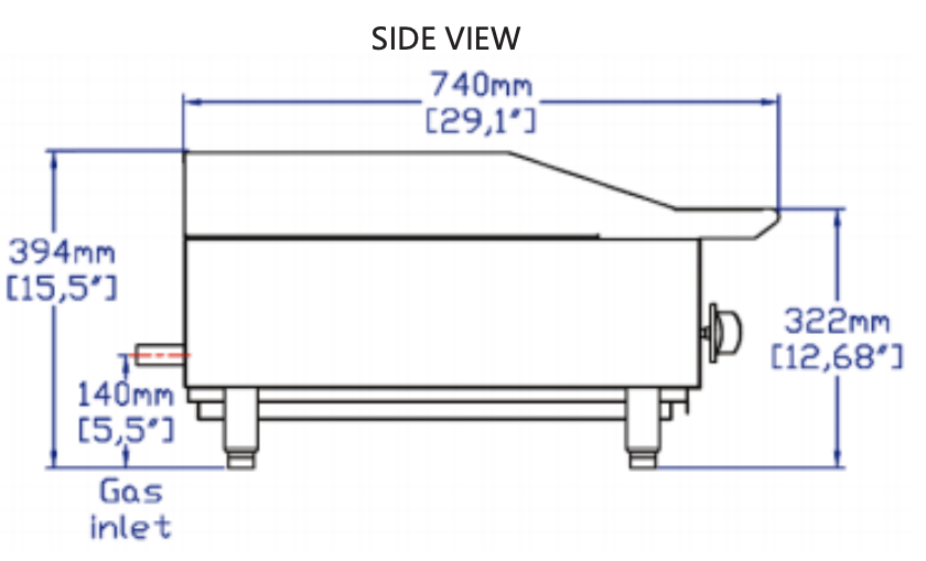 Standard Range SR-CB12-M 12" Gas Countertop Radiant Charbroiler, 35,000 BTU - Top Restaurant Supplies