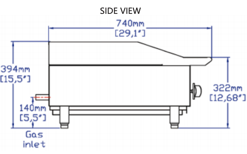 Standard Range SR-CB48-M 48" Gas Countertop Radiant Charbroiler, 140,000 BTU - Top Restaurant Supplies