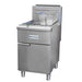 Standard Range SR-F5-NG Natural Gas Stainless Steel 75-80 lb. Floor Fryer, 150,000 BTU - Top Restaurant Supplies