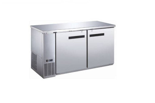 Universal Coolers BBCI-4824 48.8" Two Door Back Bar Refrigerator with 4 Shelves, Stainless Steel - Top Restaurant Supplies