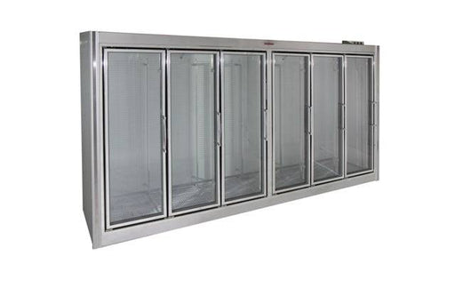 Universal Coolers ADM-6 150" Six Door Merchandiser Freezer with 24 Shelves - Top Restaurant Supplies